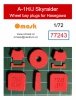 Omask 77243 A-1H/J Skyraider wheel bay plugs (for Hasegawa/Hobby 2000)